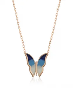 Supertrend Gümüş Rose Minimal Kelebek Bayan Kolye