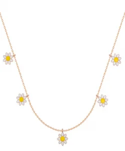 Supertrend Gümüş Rose Papatya Şans Kadın Kolye