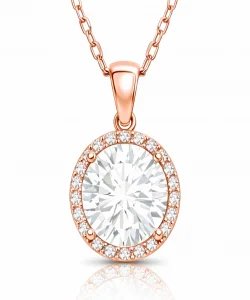 Supertrend Gümüş Rose Yuvarlak Montür Kadın Kolye