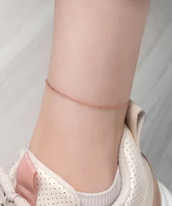 Supertrend Gümüş Rose Zincir Desenli Halhal