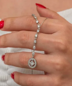 Supertrend Gümüş Sıralı Zirkon Taşlı Çember Kadın Kolye