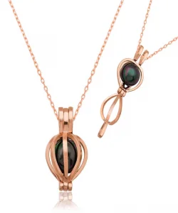 Supertrend Gümüş Siyah İnci Bayan Kolye