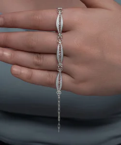 Supertrend Gümüş Sonsuz Esinti Telkari Kadın Bileklik