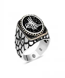 Supertrend Gümüş Tuğra Oval Erkek Yüzük