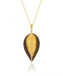 Supertrend Gümüş Yaprak Bayan Kolye