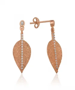 Supertrend Gümüş Yaprak Küpe