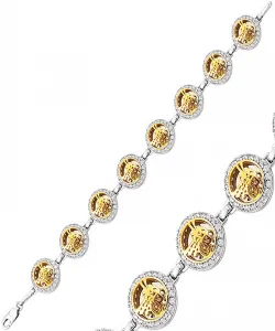 Supertrend Gümüş Yuvarlak Tuğra Bayan Bileklik