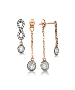 Supertrend Gümüş Zincirli Sonsuzluk Bayan Küpe