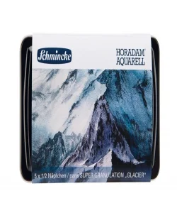 Supertrend Horadam Aquarell Taş Tablet Sulu Boya Seti Supergranulation Glacier Yarım Tablet 5 Renk Metal Kutu