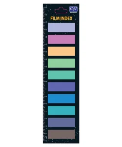 Supertrend Index Film (PP) Yapışkanlı Not Kağıdı 13x44 mm. 10 Renk x 20 yaprak