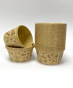 Supertrend Kağıt Muffin Kek Kapsülü Kraft Desenli 50li