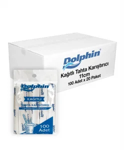 Supertrend Kağıtlı Tahta Karıştırıcı 11cm Poşetli 100lü x 20 Paket (Koli)
