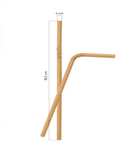 Supertrend Körüklü Kraft Kağıt Pipet 6mmx19,5cm 100 Adet
