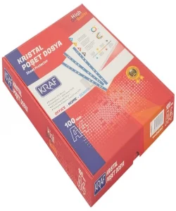 Supertrend Kristal Poşet Dosya A4 100lü Paket
