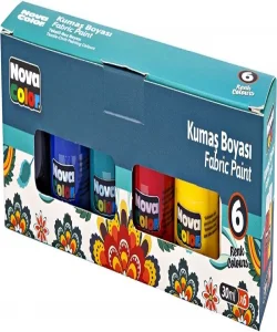 Supertrend Kumaş Boyası Seti 6 Renk x 30 ml.