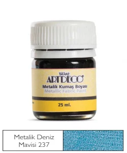 Supertrend Metalik Kumaş Boyası 237 Deniz Mavisi