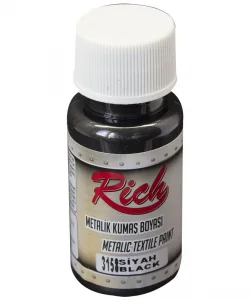 Supertrend Metalik Kumaş Boyası 50 cc. 3158 SİYAH