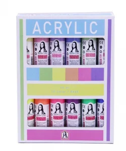Supertrend Mona Lisa Akrilik Boya Seti 12 Renk x 70 ml. (Chalky + Neon)