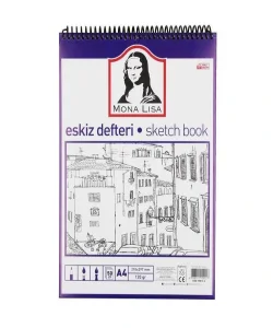 Supertrend Mona Lisa Telli Eskiz Çizim Defteri (Sketch Book) A4 120 gr. 50 yp.