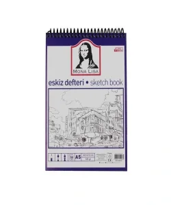 Supertrend Mona Lisa Telli Eskiz Çizim Defteri (Sketch Book) A5 120 gr. 50 yp.