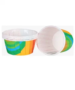 Supertrend Muffin-Kek Kapsülü Gökkuşağı Desenli 50li