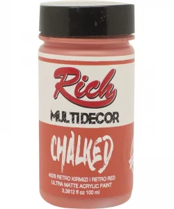 Supertrend Multi Decor Chalked Akrilik Boya 100 cc. 4528 RETRO KIRMIZI