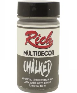 Supertrend Multi Decor Chalked Akrilik Boya 100 cc. 4578 RETRO SİYAH