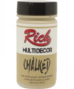 Supertrend Multi Decor Chalked Akrilik Boya 100 cc. 4582 ANTİK KAHVE