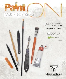 Supertrend PaintOn Multi-Techniques Karışık Teknik Eskiz Çizim Defteri 250 gr. A5 50 yp.