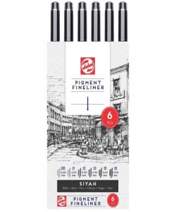 Supertrend Pigment Fineliner Teknik Çizim Kalemi Seti 6lı