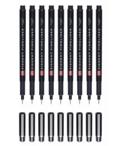 Supertrend Pigment Fineliner Teknik Çizim Kalemi Seti 9lu