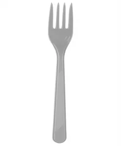 Supertrend Plastik Çatal Gümüş 25li