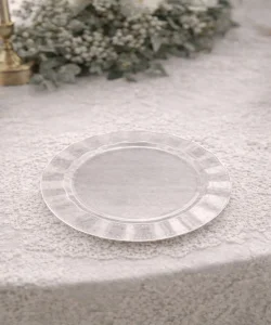 Supertrend Plastik Kalın Tabak Büyük 26 cm Şeffaf 6 Adet