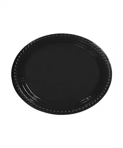 Supertrend Plastik Tabak Siyah 22cm 25li