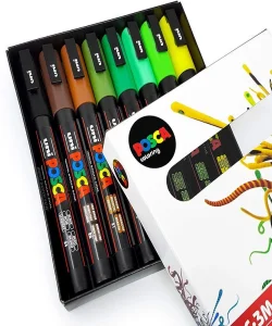 Supertrend Posca PC-3M 0.9-1.3 Su Bazlı Boyama Markörü Seti Toprak Renkleri 8 RENK