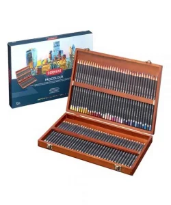 Supertrend Procolour Kuru Boya Kalemi Seti 72li Ahşap Kutu