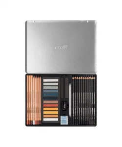 Supertrend Rembrandt Sketching Set Karakalem Eskiz Çizim Seti 35li Metal Kutu