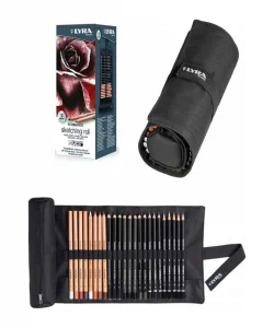 Supertrend Rembrandt Sketching Set Karakalem Eskiz Seti 24lü Rulo