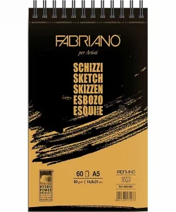Supertrend Schizzi Sketch Pad Spiralli Eskiz Çizim Defteri 90 gr. A5 60 yaprak