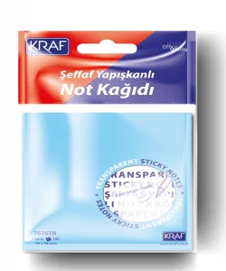 Supertrend Şeffaf Post-it Yapışkanlı Not Kağıdı 76x76 mm. 5 Renk 100 yaprak