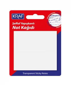Supertrend Şeffaf Post-it Yapışkanlı Not Kağıdı 76x76 mm. 50 yaprak ŞEFFAF