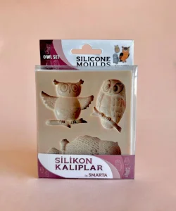 Supertrend Silicone Moulds Silikon Epoksi ve Polimer Kil Kalıbı OWL SET