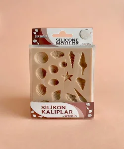 Supertrend Silicone Moulds Silikon Epoksi ve Polimer Kil Kalıbı SEASHELLS