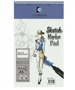 Supertrend Spiralli Sketch Marker Defteri Pad 200 gr. A4 40 yp.