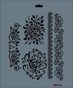 Supertrend Stencil Boyama Şablonu 25x35 cm. NEW-102