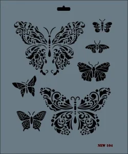 Supertrend Stencil Boyama Şablonu 25x35 cm. NEW-104