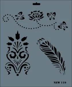 Supertrend Stencil Boyama Şablonu 25x35 cm. NEW-119