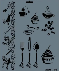 Supertrend Stencil Boyama Şablonu 25x35 cm. NEW-149