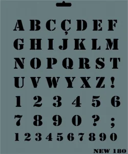 Supertrend Stencil Boyama Şablonu 25x35 cm. NEW-180