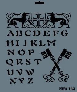 Supertrend Stencil Boyama Şablonu 25x35 cm. NEW-183